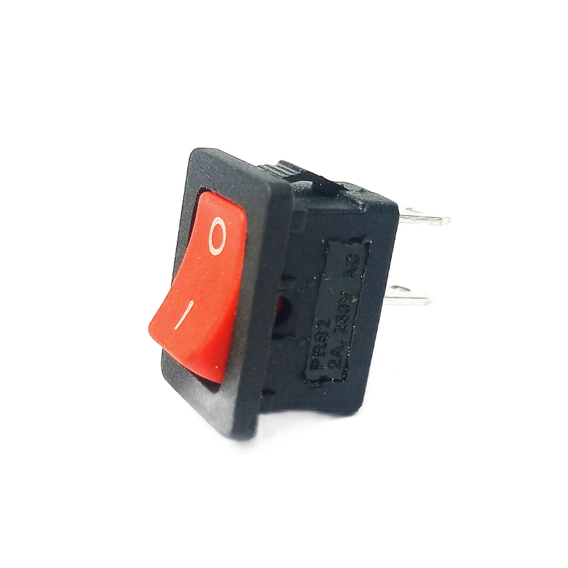 2-Pin SPST ON-OFF Mini Rocker Switch - 2A 250V