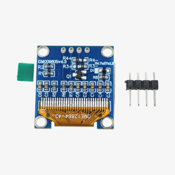 OLED Display 0.96 Inch I2C Interface / 4 Pin Blue SSD1306 - Image 2